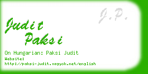 judit paksi business card